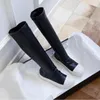 Boots 2021 Fashion Clining Round Toe Autumn Winter Winter Women Women Shoes Stretch PU Over The Knee V7121