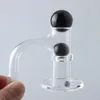 Raucherzubehör Vollverschweißter, abgeschrägter Kantenmixer, Quarz-Banger-Nägel mit Glasperlen für Wasserbongs