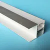 Gratis verzending heet verkoop aluminium wandmontage profielen in zilverkleur voor thuiskantoor decoratie 100m per lot