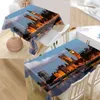 London Street Table Cover Stampa Tovaglia impermeabile Più tovaglie di dimensioni Cucina Wedding Hotel Decoration T200707