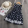 Kids Girls Dresses For Wedding Black White Princess Girl Dress Kid Prom Party Dot Bow Vest Skirt Clothing 20220308 H1