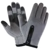 Mens Women039 Gants thermiques de long doigt longs gants à l'épreuve du vent et imperméables antislipt gants à fermeture éclair rembourré en plein air9870844