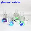 Hookahs Wholesale Glass Ash Catcher 4mm Quartz Banger 14mm 18mm Manlig kvinnlig gemensam bubbler Ashcatcher Water Bong Silicone Container