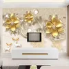 Özel 3D Duvar Kağıdı Avrupa Stili Takı Çiçekler Duvar Boyama Salon TV Arkaplan Fotoğraf Duvar Kağıtları Ev Dekorasyonu