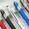 Presse stylo à bille spray colle Maggi tactile stylo publicitaire stylo en métal 6 couleurs bureau papeterie fournitures T3I51630