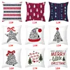 Cartoon Weihnachten Kissenbezug 40 Stile Schneeflocke Weihnachtsmann Weihnachtsbaum gedruckt Kissenbezug Weihnachtsdekoration Sofa Pillo Wcase BH4265 TYJ