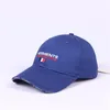 VISORE VETEMENTS BLK Weißblau rot 4 Farben Hüte Hochwertige Buchstaben Flag Frankreich Stickerei Cap Vtm Unisex15316113