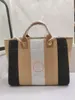 Дизайнерская роскошь A66941 Deauville Chain Pearl большая сумка GM 2Way Сумка на ремне Холст Бежевая сумка для покупок Женщина Светло-розовые сумки Размер: 39 * 20 * 30см Новый