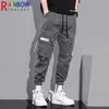 Rainbowtouches homme Cargo pantalon respirant pantalon hommes mode salopette hommes confortable couleur Pure qualité supérieure pantalon