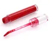 Frascos de embalagem do tubo de lipgloss vazio 7.8ml redondos com tubos transparentes do brilho transparente com tubos da varinha claros