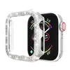 Diamentowa okładka komputerowa dla Apple Watch SE Series 6 5 4 3 2 Case Women PC Chroń BMuper dla IWATCH 40 mm 44mm 38 mm 42 mm ramka 6688281