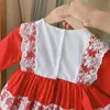 Испания детская одежда осенние девочки испанские платья малыш лотция красные кружевные платья с младенцем наряды на день рождения детское крещение платья LJ201222