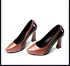 Women039s Schuhe High Heels Mode mit Plattform dicke Heelsmixed ColorsPointedBrown 2020 Champagne Büro Damen Frauen Sandalen2437757