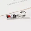 Se encaixa Pandora Braceletes 20 pcs Vermelho Esmalte de Natal Desenhos Animados Soldado Dangle Pingente Charms Beads Prata Charms Bead Para Mulheres DIY Colar Europeu Jóias