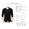 TFETTERS Осенняя повседневная футболка мужчина Henry воротник с твердым цветом Slim Fit футболка с длинным рукавом хлопок плюс размеры M5XL Topstees 201116