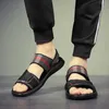 Men's Sandals Summer Fashion Personality Youth Outdoor Comfortable Soft Soles Foot Massage Beach Slippers Size 39-46