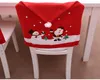 Nouveau Noël non tissé housse de chaise dessin animé vieil homme bonhomme de neige tabouret couverture chapeau de Noël décoration cadeau