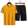 Summer new men's casual sportswear set Korean fashion with handsome short sleeve two piece kg-242