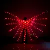 Adult Dancer LED Performance Fluorescent Butterfly Wings led Belly Dance isis wings Bellydance Carnival Led Costumes