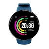 D18S Kadınlar Akıllı İzle Spor Spor Izci Dokunmatik Düğme Smartwatch Erkekler Moda Elektron Saat IP65 Android IOS Için Su Geçirmez