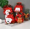 hot Lovely Christmas gift bag dimensional doll Candy Bag Christmas handbag pull string Christmas decorations DB041