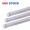 V-Shaped 2ft 3ft 4ft 5ft 6ft 8ft Led Tubes 18 - 144W T8 Integrated Led Tube Lights fixture Stock In USA 85-265V