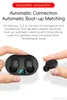 2022 Mini TWS trådlöst öronproppar E6S Headphone HiFi Ljud Bluetooth Earphone 5.0 med dubbla mic LED-skärm hörlurar auto paring headset dhl