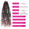 22Quot Boîte de déesse tresses Crochet Coiffes avec extrémité bouclée Bohemian Bodeding Extensions de cheveux 12 Strandspcs ombre tressage Hair4237502