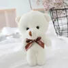 10pc Mini Plush Lalki Niedźwiedź Zabawki Połączone Wisiorek PP Bawełna Miękki Nage Nagi Niedźwiedzie Zabawki Bukiet Lalka Wakacyjna Torba Prezent Wiszący