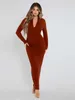 SXY Solid Quarter Zip Bodycon Dress SHE