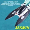 30km/h High Speed Racing Rechargeable Batteries Remote Control Boat for Children Toys Kids Christmas Gifts