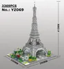 YZミニブロックアーキテクチャPisa World Landmark Blicks Louvre Kids Toys Eiffel Tower Model Castle for Children Gifts LJ200928