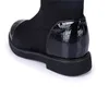 Botas Altas Femininas Outono Inverno Estiramento Tecido Botas Altas Para Mulher Preto Sapatos de Inverno Senhoras Sapatos de Salto Longo Bota