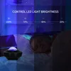 Almacén local !!! Proyector de estrellas Luces de noche Planeta Proyector Luces Ocean Wave Dimmable Aurora Proyectores con control remoto Bluetooth Music Speaker