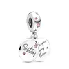 S925 Charms in argento sterling Fit P Braccialetti Collane Donna Fai da te Creazione di gioielli di moda Cuori d'amore Perline Moda Pandents Wi4613278