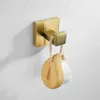 Goud geborsteld handdoekstaaf Rail toiletpapier houder handdoekrek haak zeep schotel toiletborstel badkamer accessoires hardware set T200425