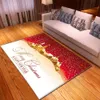 God jul Living Bedroom Bedside Rug 3D Barnrum Dekoration Matta Hem Barn Hall Way Anti-Slip Golvmatta 201214