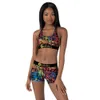 Fashion Swimwear For Women New Sexy Swimsuit Suit Beachwear High Quality Printed Sports Suit Two Piece Bikini Set