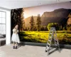 Papier peint 3d personnalisé pour salon, papier peint Mural moderne, paysage de forêt d'automne romantique, papier peint Photo 3D personnalisé, décoration de maison