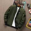 여름 남자 재킷 스탠드 칼라 롱 슬리브 남성 폭격기 지퍼 재킷 슬림 한 코트 고품질 크기 M-6xl Dropshipping 201130