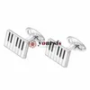 Yoursfs 6 Parenset Men Lined Cuff Links Fashion Triangle Ruler Tools Piano Vintage Patroon9436563