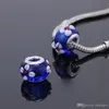 Acrylic Charms Beads Silver Plated Fit Charms Bracelet & Bangle Jewelry Finding Beads