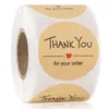 Thank You For Your Order Adhesive Stickers Candy Bag Box Packaging Wedding Envelope Baking Label 500pcs Roll 1.5inch