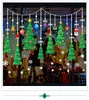Cartoon wasserdichter Weihnachtsmann Schaufenster Glastüraufkleber Weihnachtstag Wandaufkleber Tapete DIY selbstklebend
