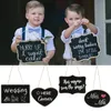 Rustic Wedding Drewniane Blackboard MRS MRS Bridal Prysznic Dekoracja Photobooth Urodziny Przyjęcie DIY Home Decor Sign Message Board