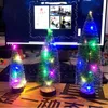2020 adornos de Navidad Navidad luminosa árbol con luces LED de escritorio de cedro Adornos pequeña ventana de visualización de Navidad Decoración