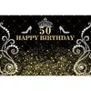 Doğum Günü Arka Plan Dekor Mutlu 30. 40th 50th Doğum Günü Partisi Dekor Yetişkin 30 40 50 Yıl Yıldönümü Parti Malzemeleri