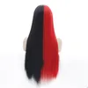 12 ~ 26 pollici Parrucche frontali in pizzo sintetico Remy capelli lisci pieni Mix Color Simulation Human perruques de cheveux humains Parrucca 19921-113