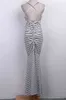 Moda-Kobiety Lato Vintage Boho Steped Long Maxi Wieczór Party Plażowa Dress Backless Pasek Sun Clock Women Odzież