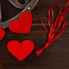 Red Heart Hanging String Garland Felt Banner DIY Curtain Home Wedding Party Valentines Day Birthday Decor JK2101XB